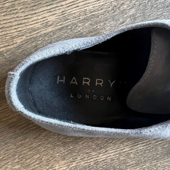 Harry\'s of London, size 43/US 9.5 Grey Suede Dress Shoes